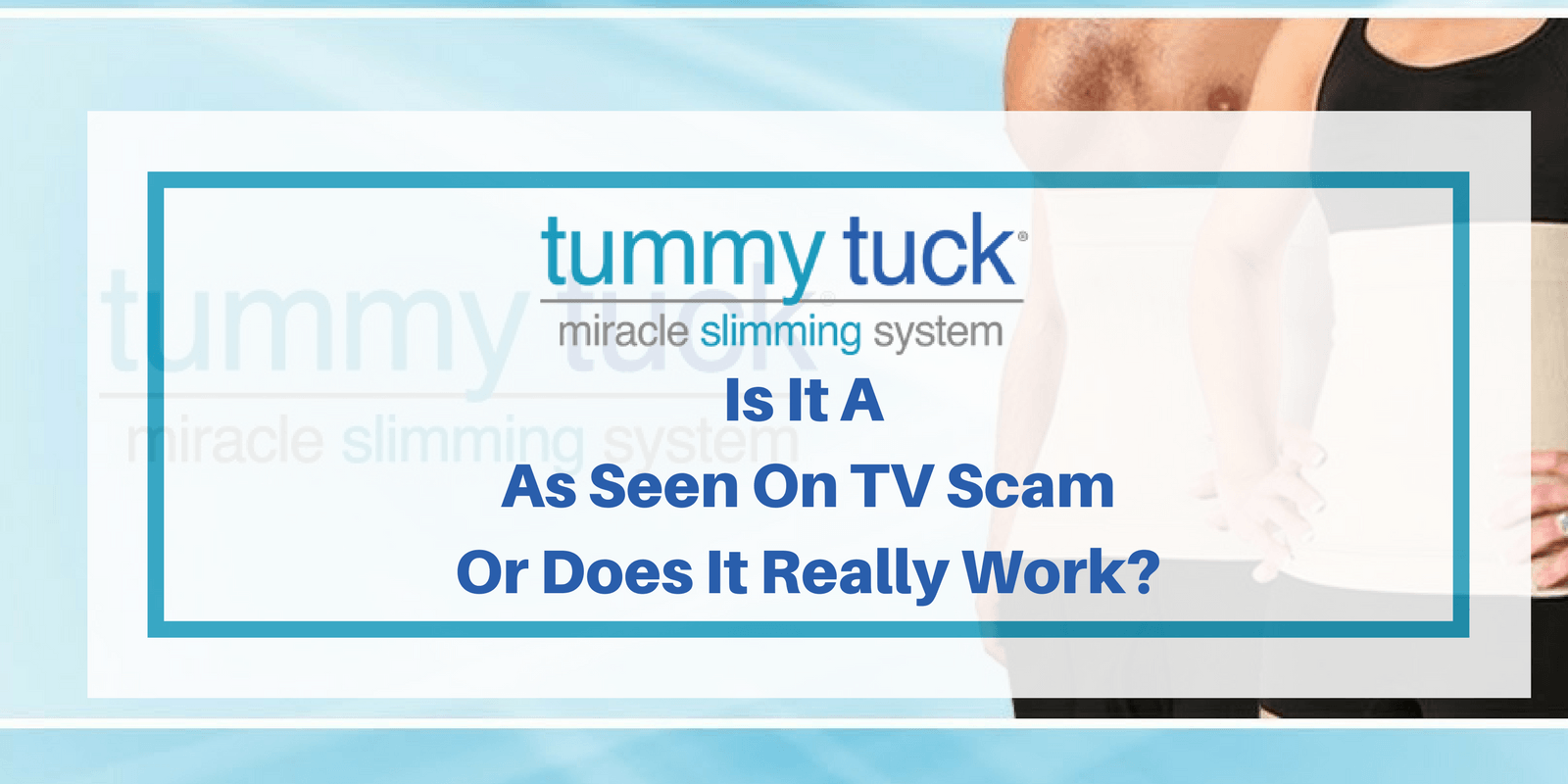 Tummy Tuck Miracle Slimming System Belt Review: Does It Really Work? - More  Real Reviews