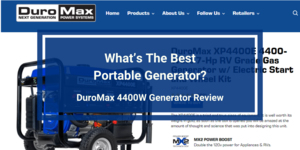 DuroMax XP4400E 4400 Watt Generator review